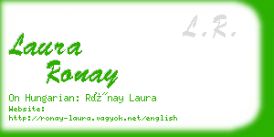 laura ronay business card